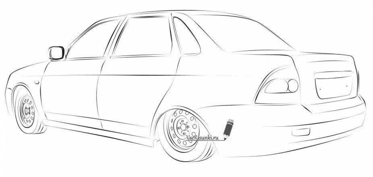 Updating prior car coloring page