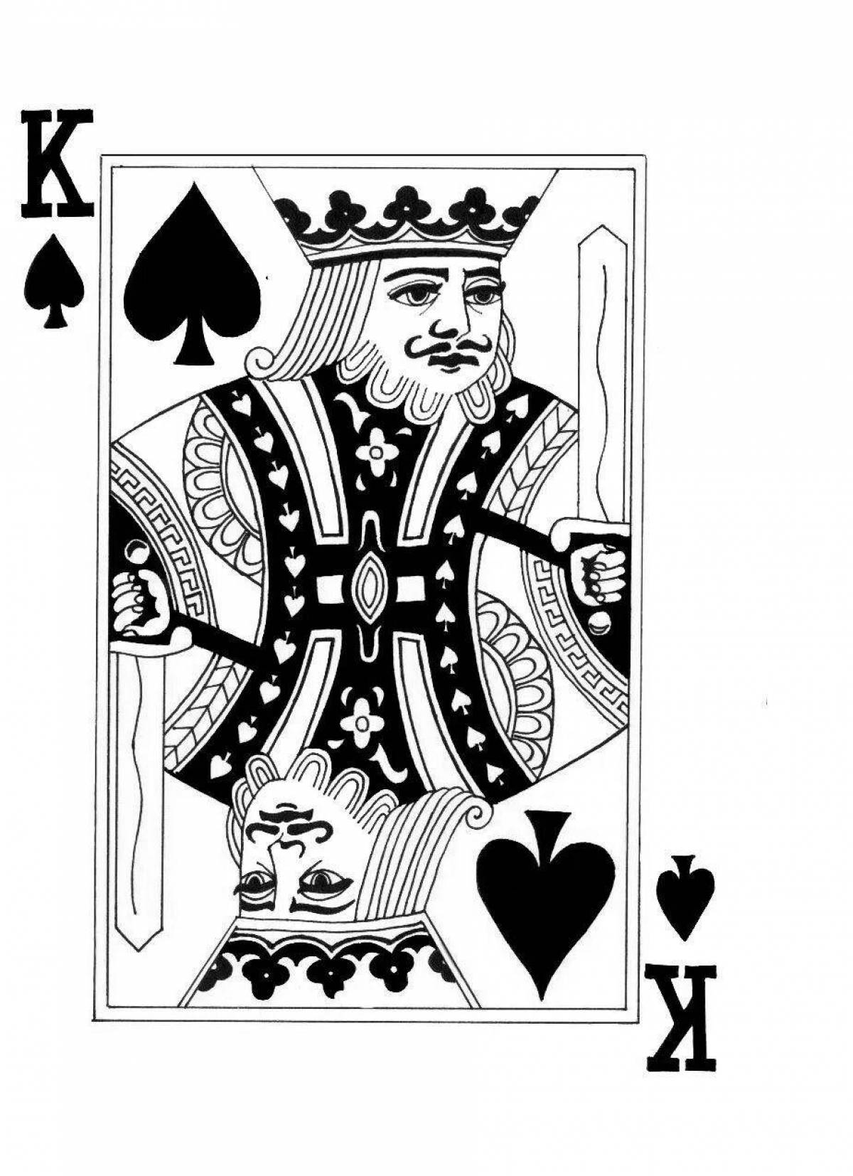 Короли дамы пики. Игральные карты валет дама Король туз. Карты игральные для раскрашивания. Игральные карты чёрно белые. Разукрашенные карты игральные.
