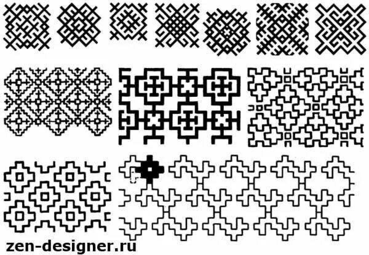 Мордовский орнамент картинки шаблоны для детей