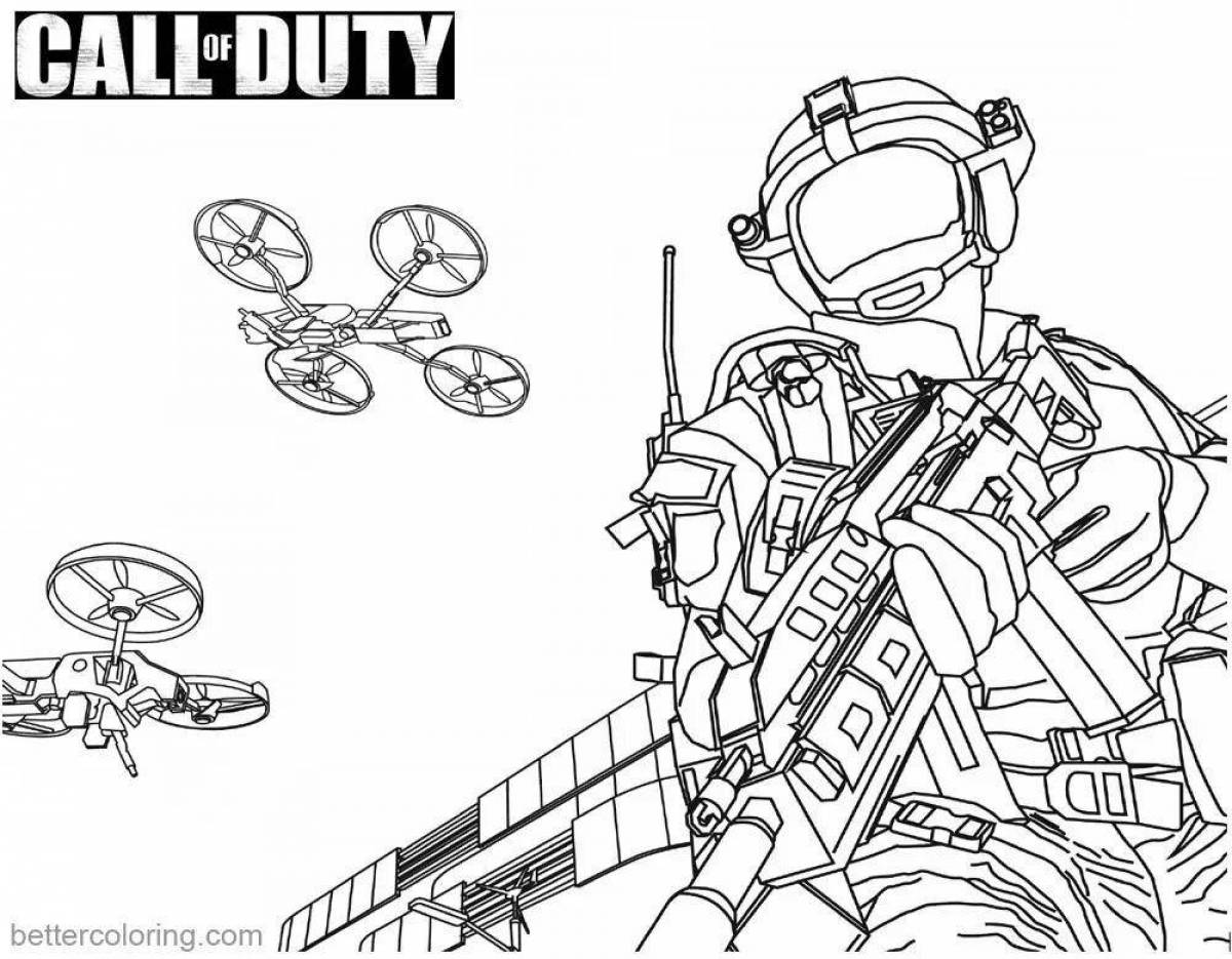 Раскраска Call of Duty