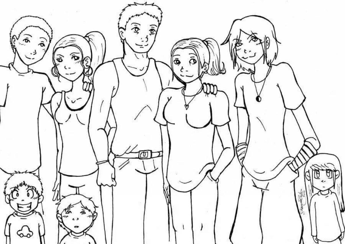 Нарисовать семью из 5 человек. Раскраска семья. Семья рисунок. Семья рисунок карандашом. Рисунок моя семья карандашом.