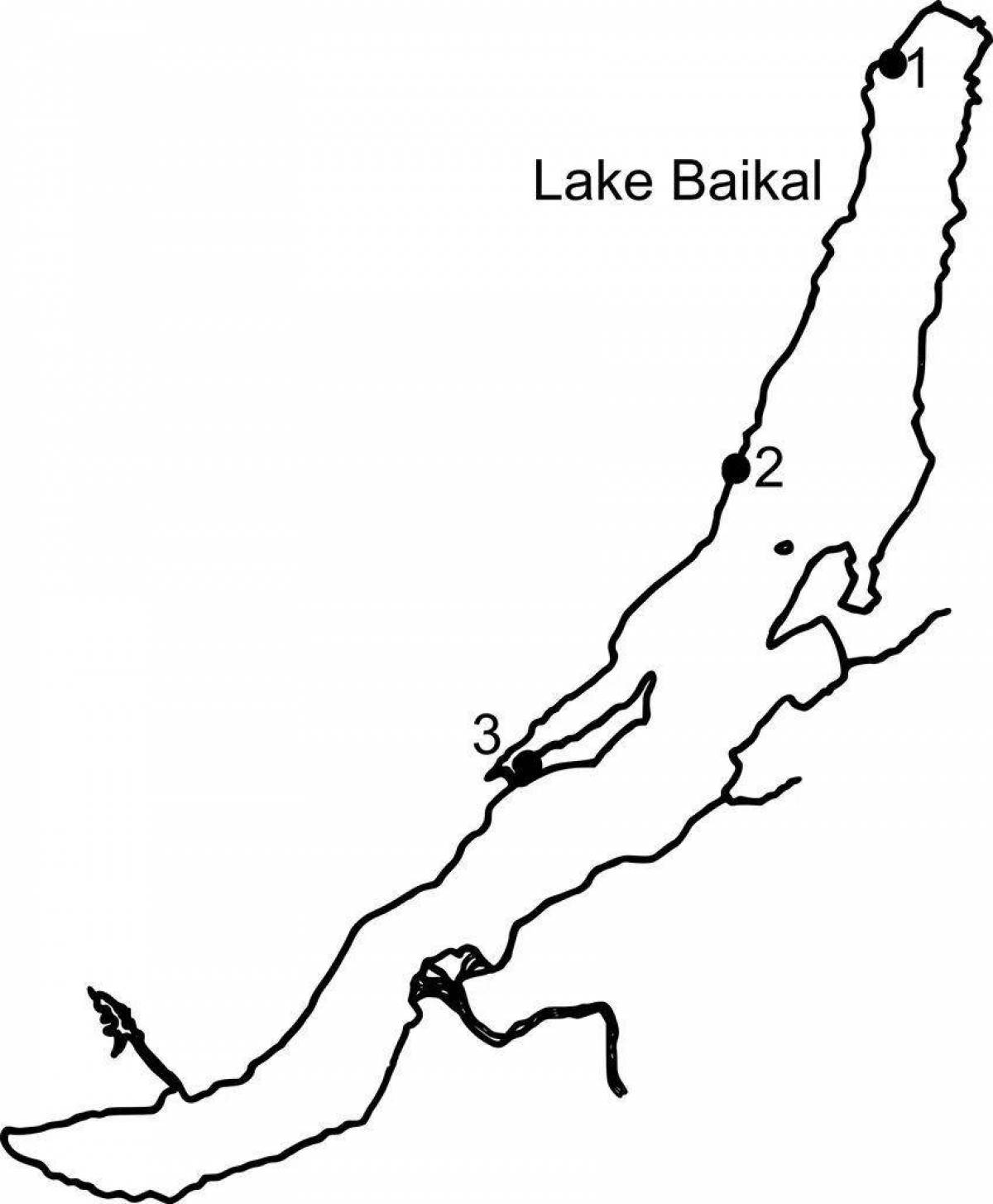 Контур озера Байкал