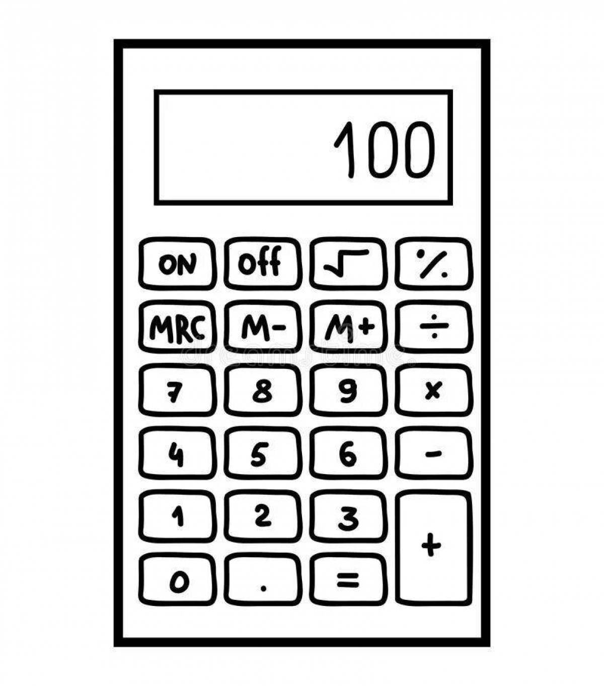 Табло калькулятора в картинках