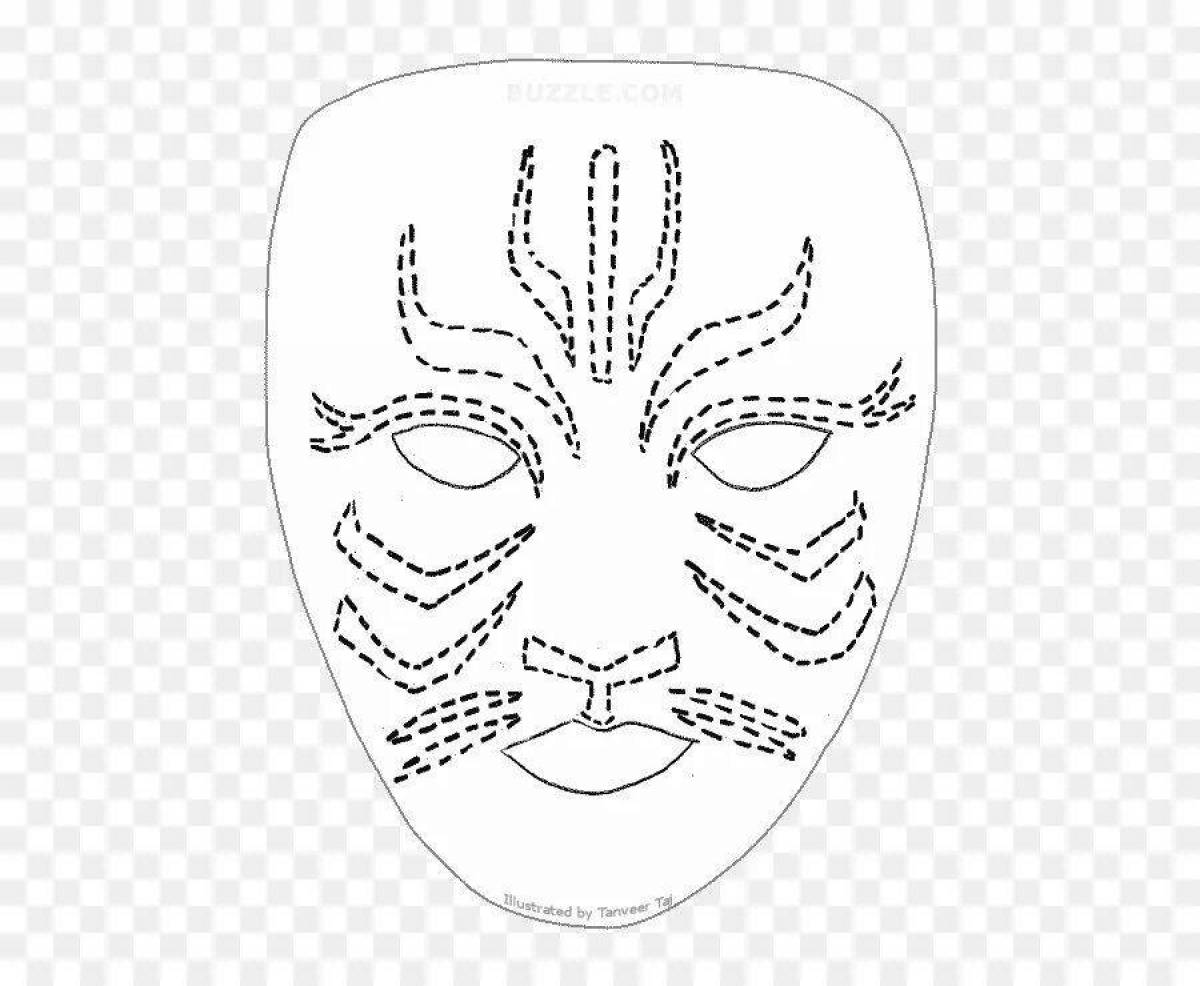 Макет маски для лица