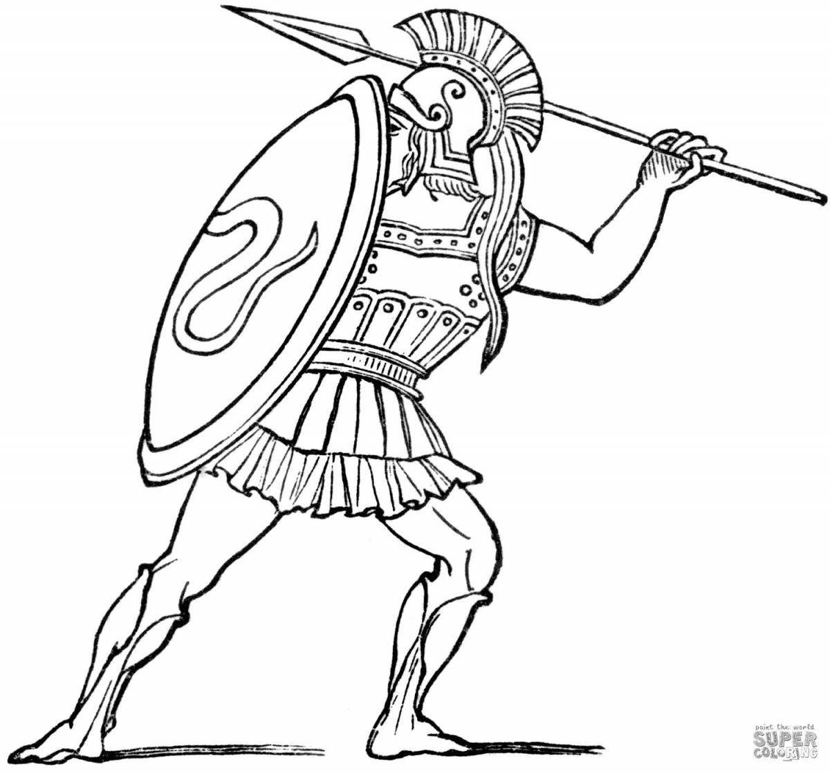 Majestic ancient greece coloring book