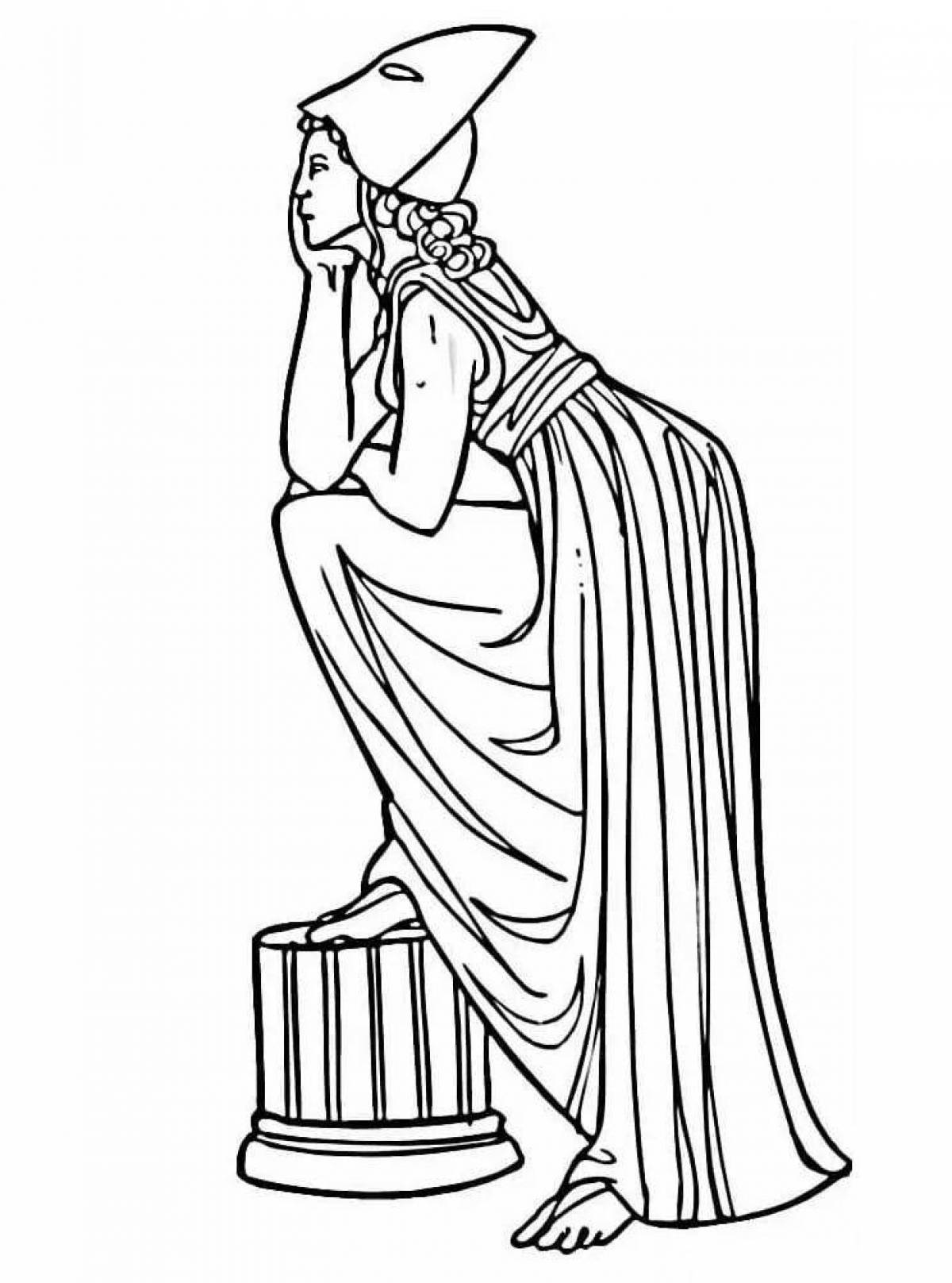 Great ancient greece coloring pages