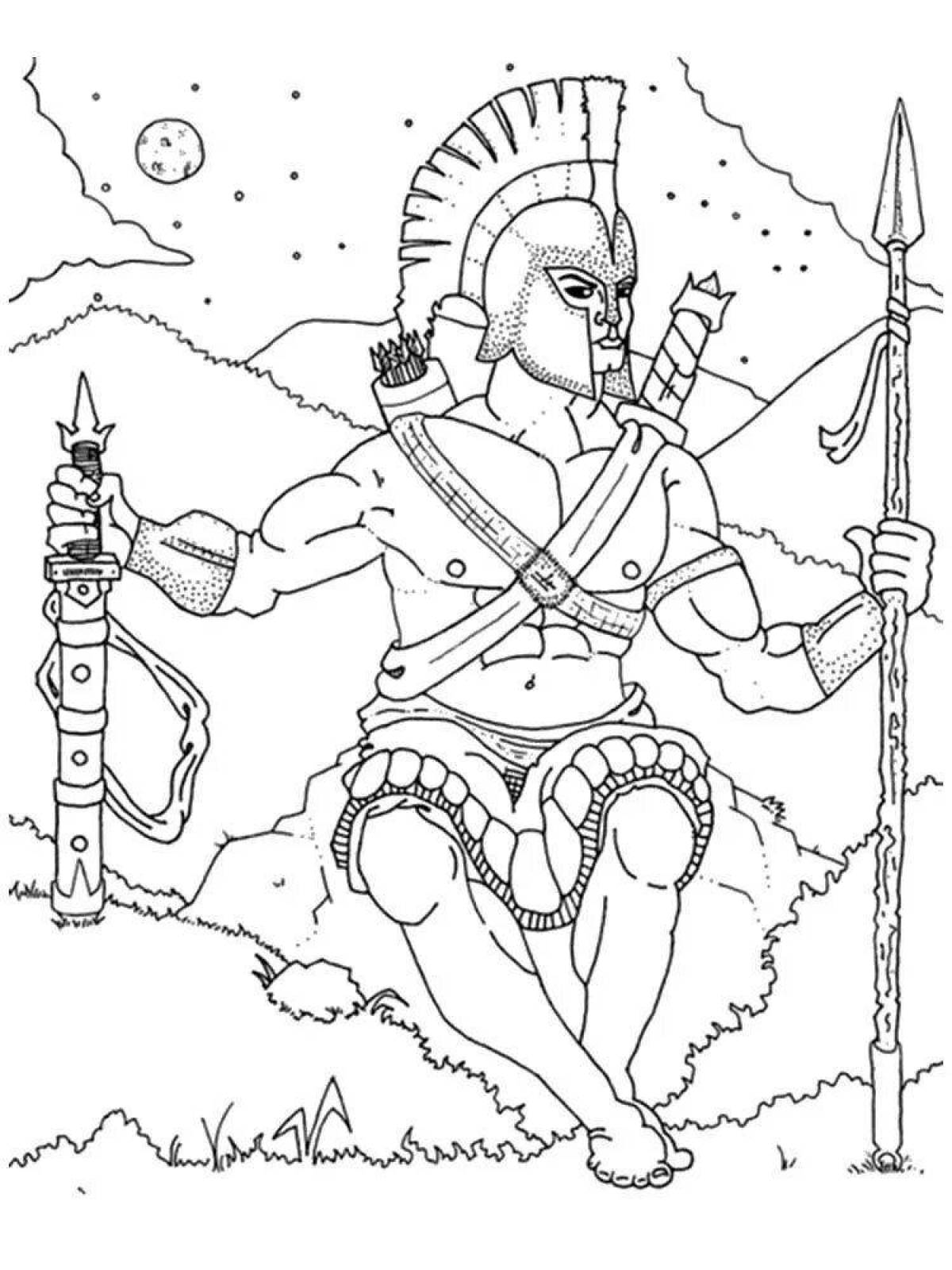 Dazzling ancient greece coloring book