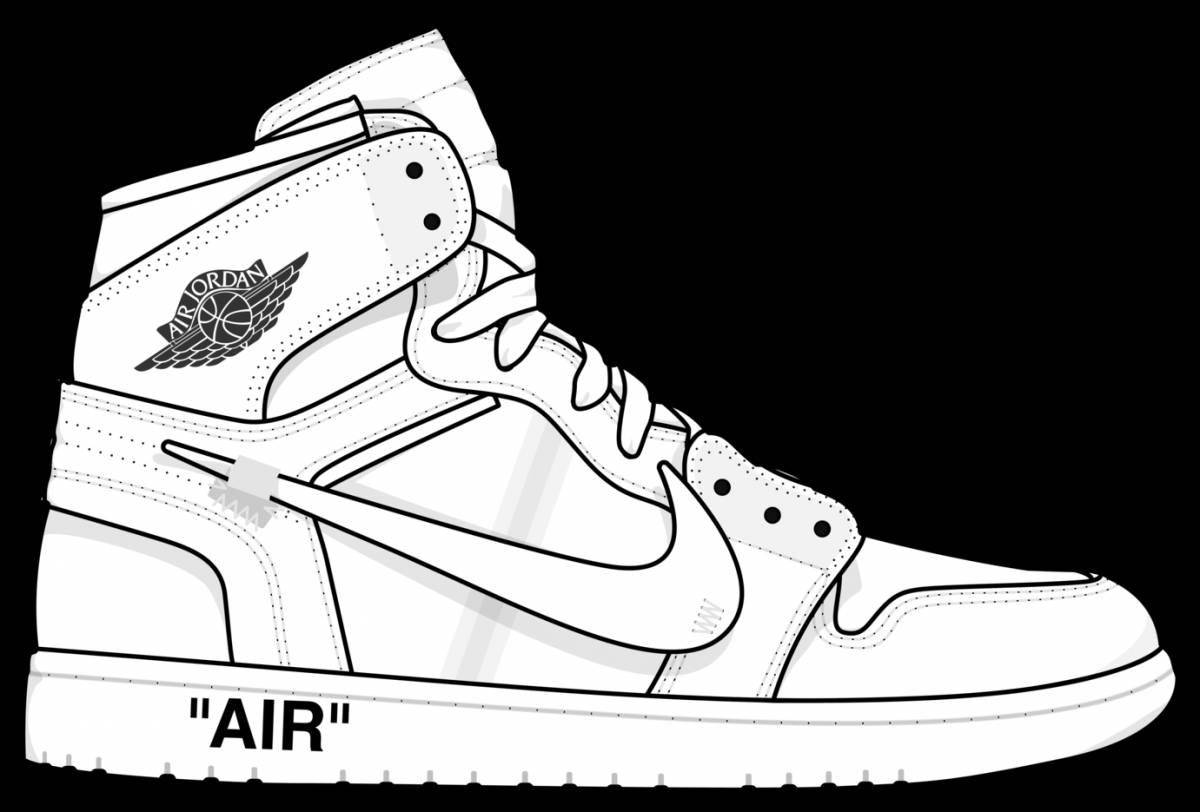 The Extraordinary Jordans 4 coloring page