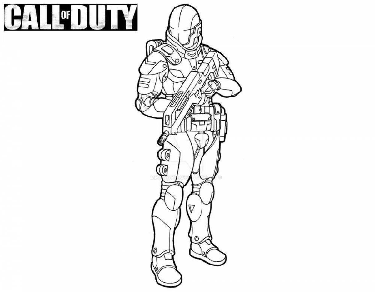 Attractive call of duty coloring book