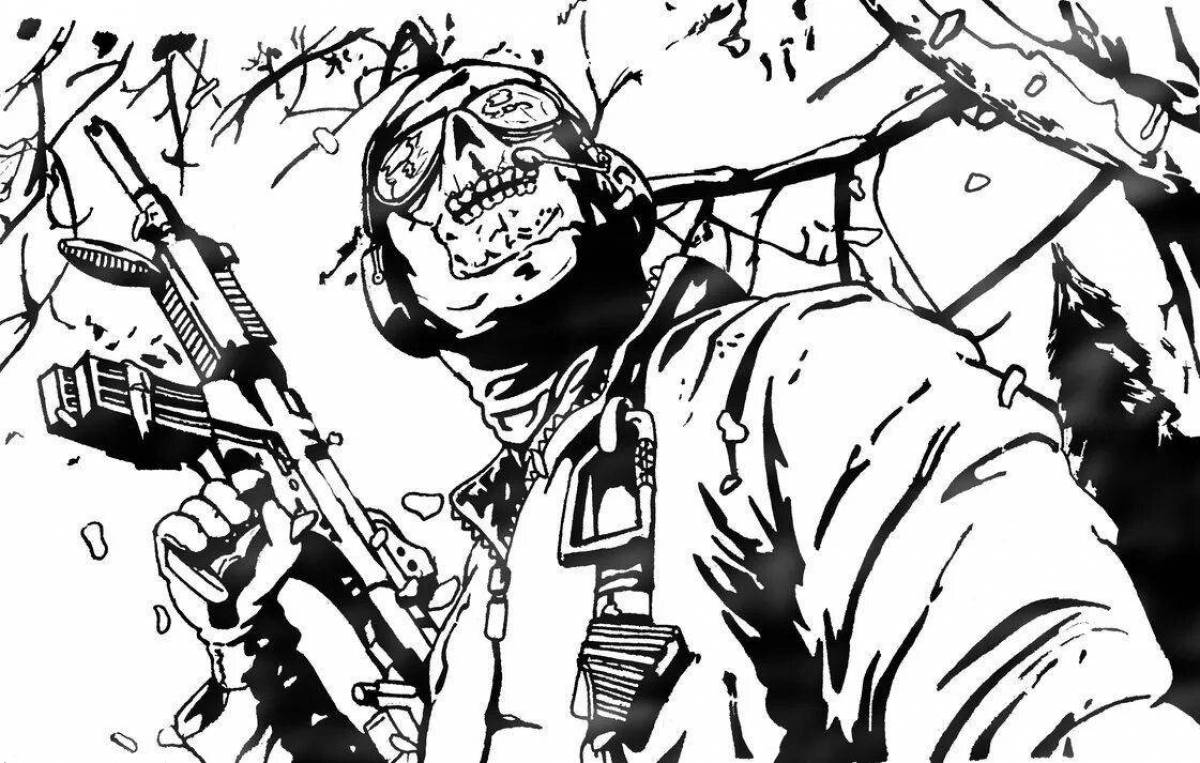 Call of duty exciting coloring book