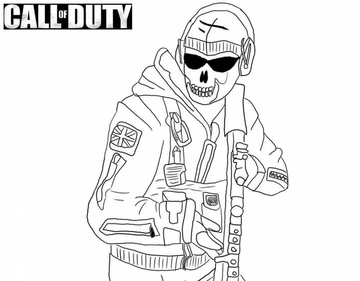 Fascinating call of duty coloring book