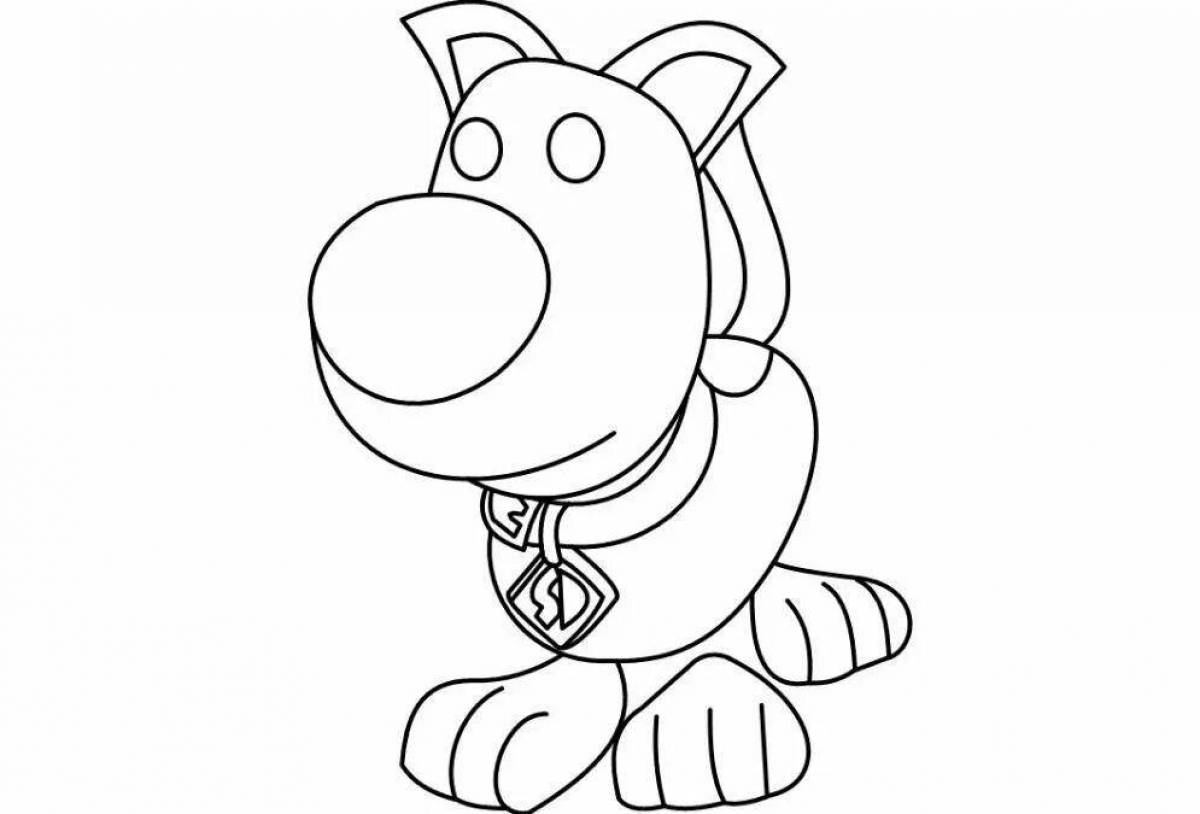 Adopt me pet coloring page live