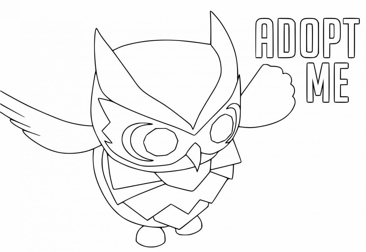 Coloring page dazzling adopt me pets
