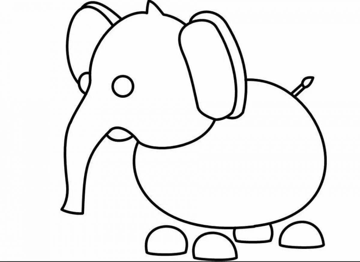 Playable adopt me pets coloring page