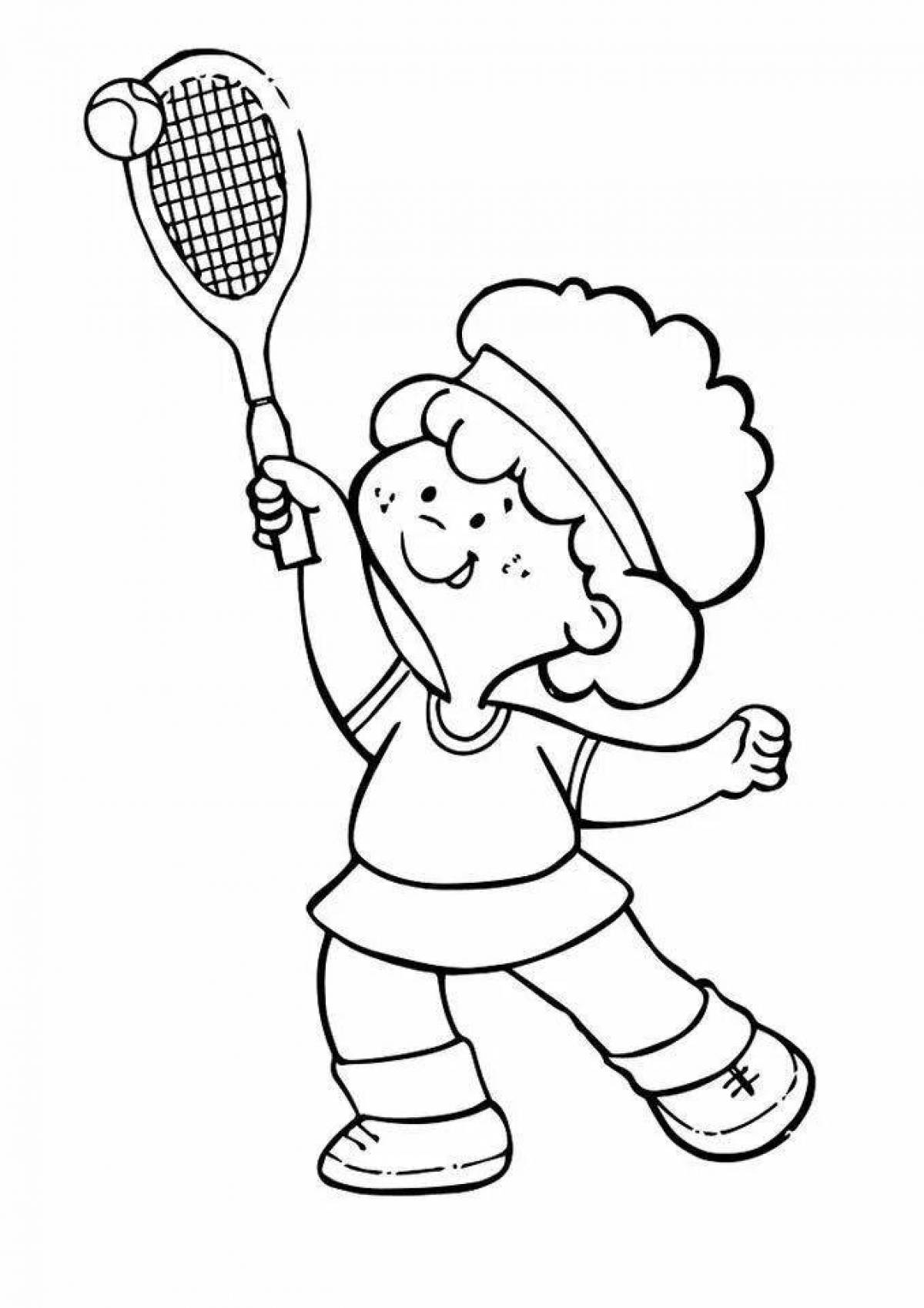 Fun sports coloring pages for kids