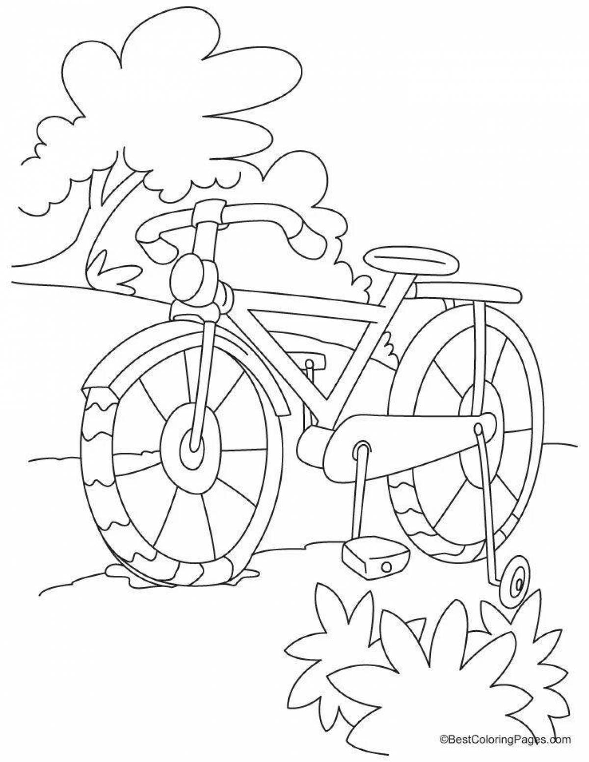 Amazing bike coloring book for kids