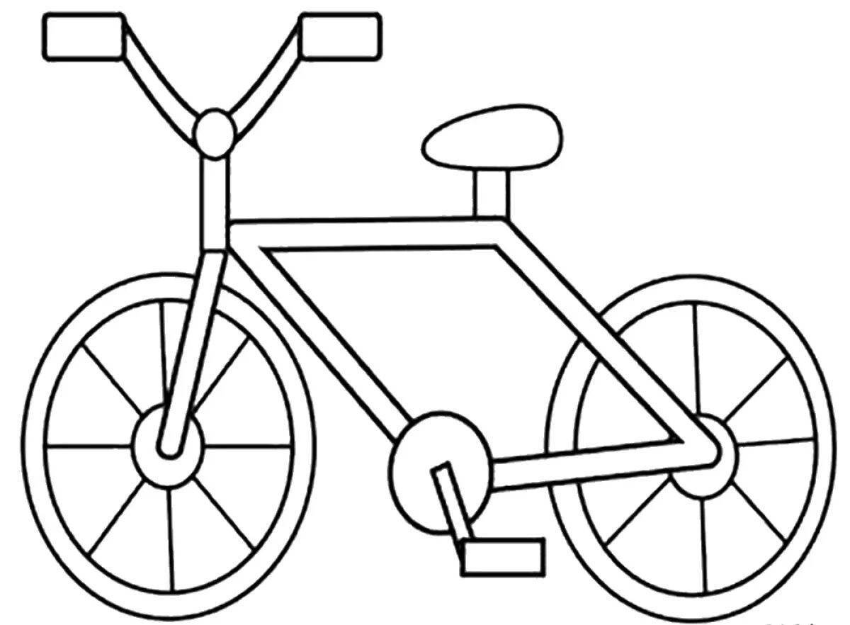 Great bike coloring book for kids