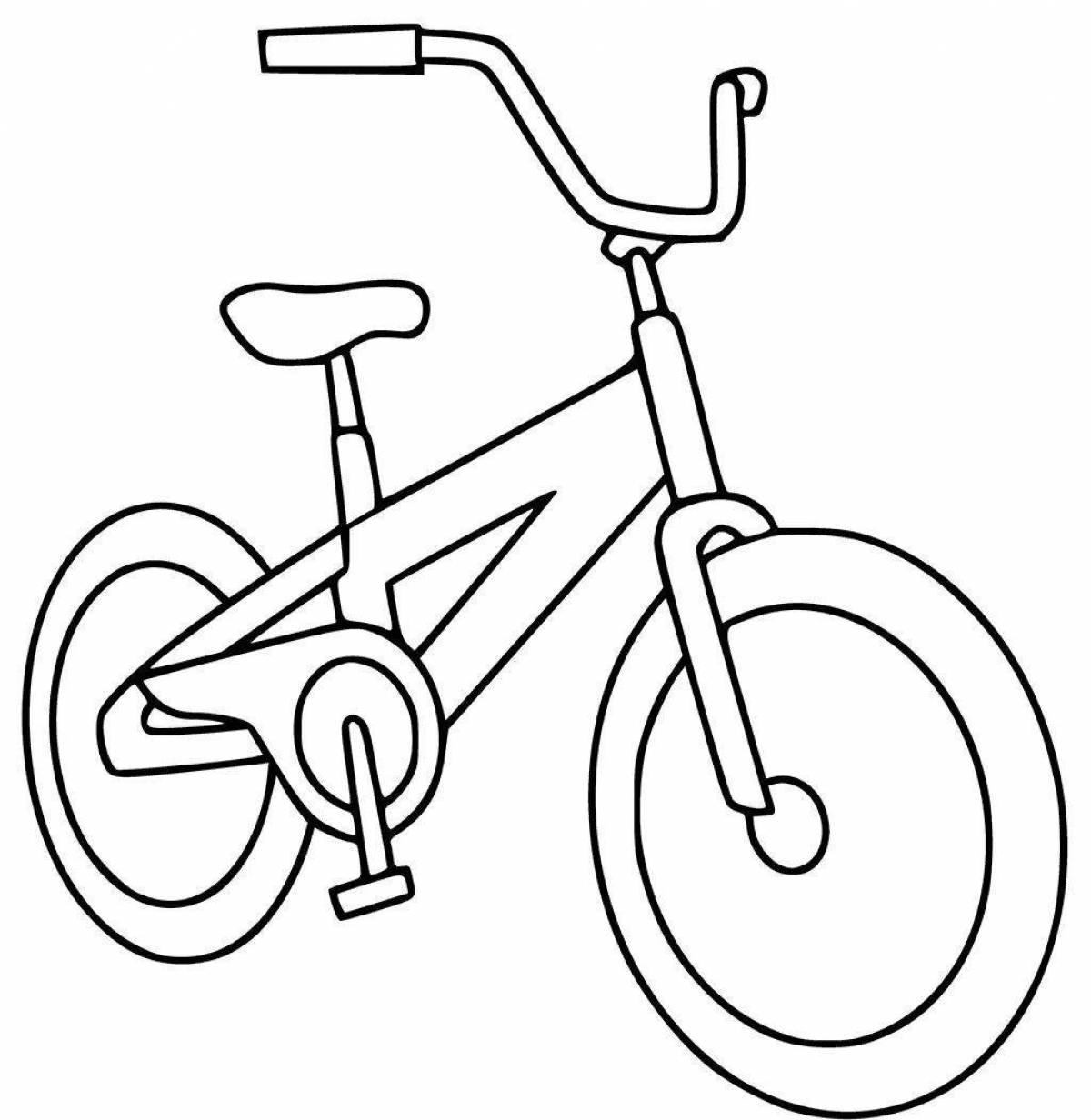Раскраска splendid bike для детей