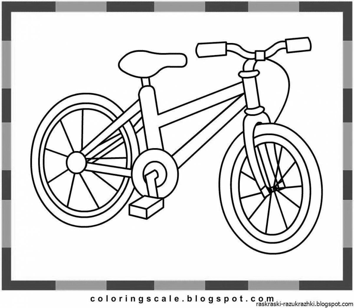 Sweet bike coloring book for kids