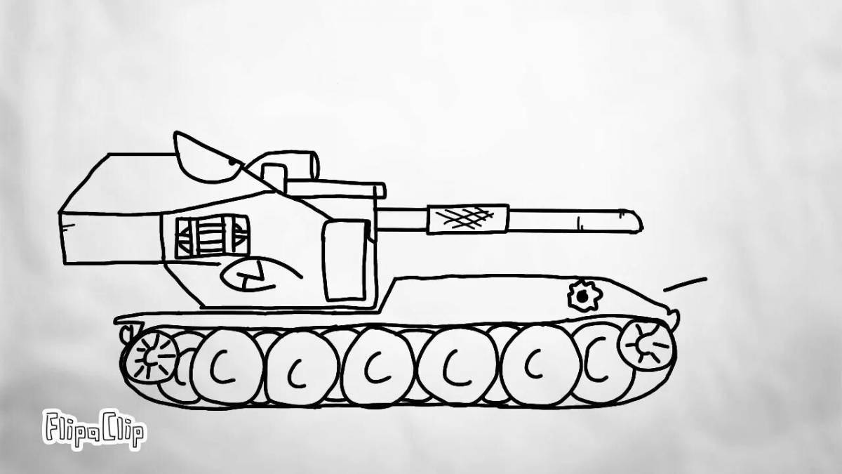 Фото Красочные танки раскраски для мальчиков