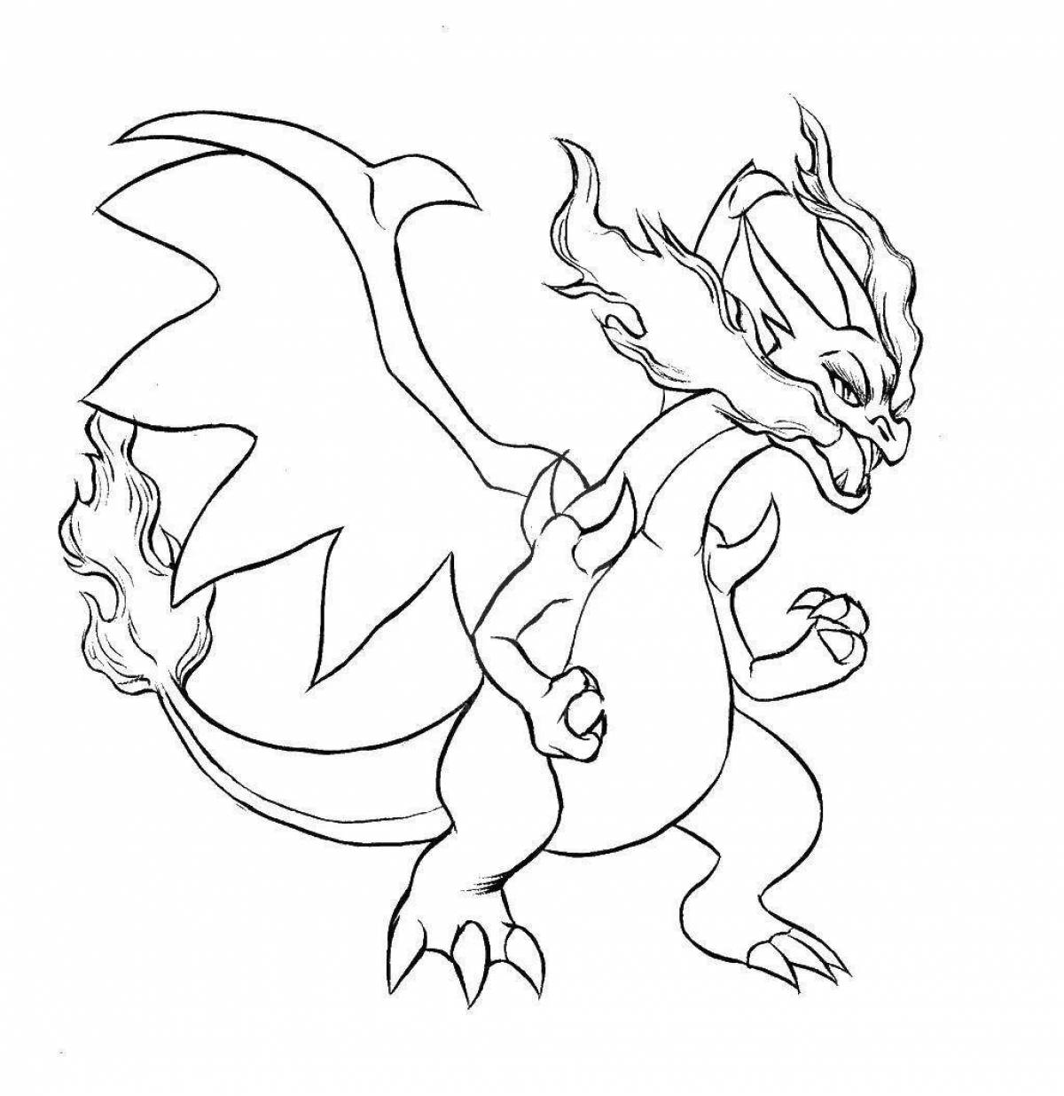 Dragon mania scary coloring book