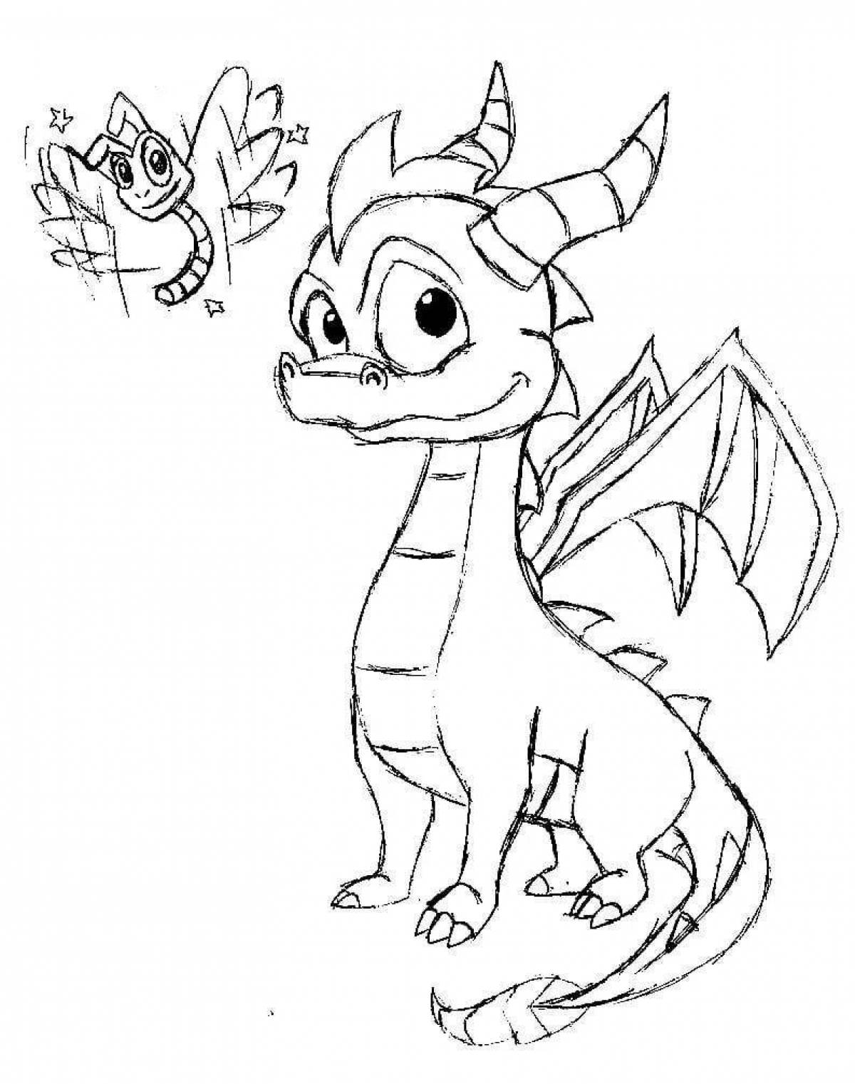 Dragon mania coloring book