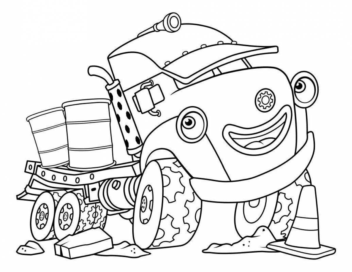 Cool truck coloring page