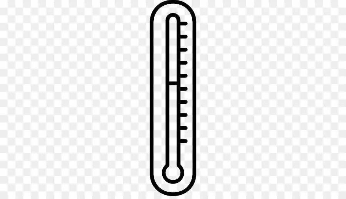Coloring thermometer