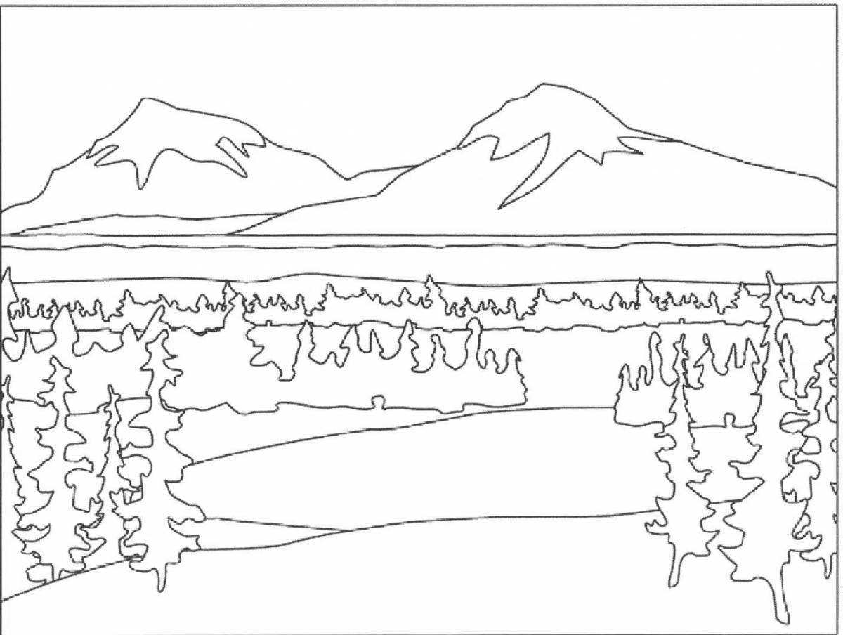 Blessed Baikal coloring page