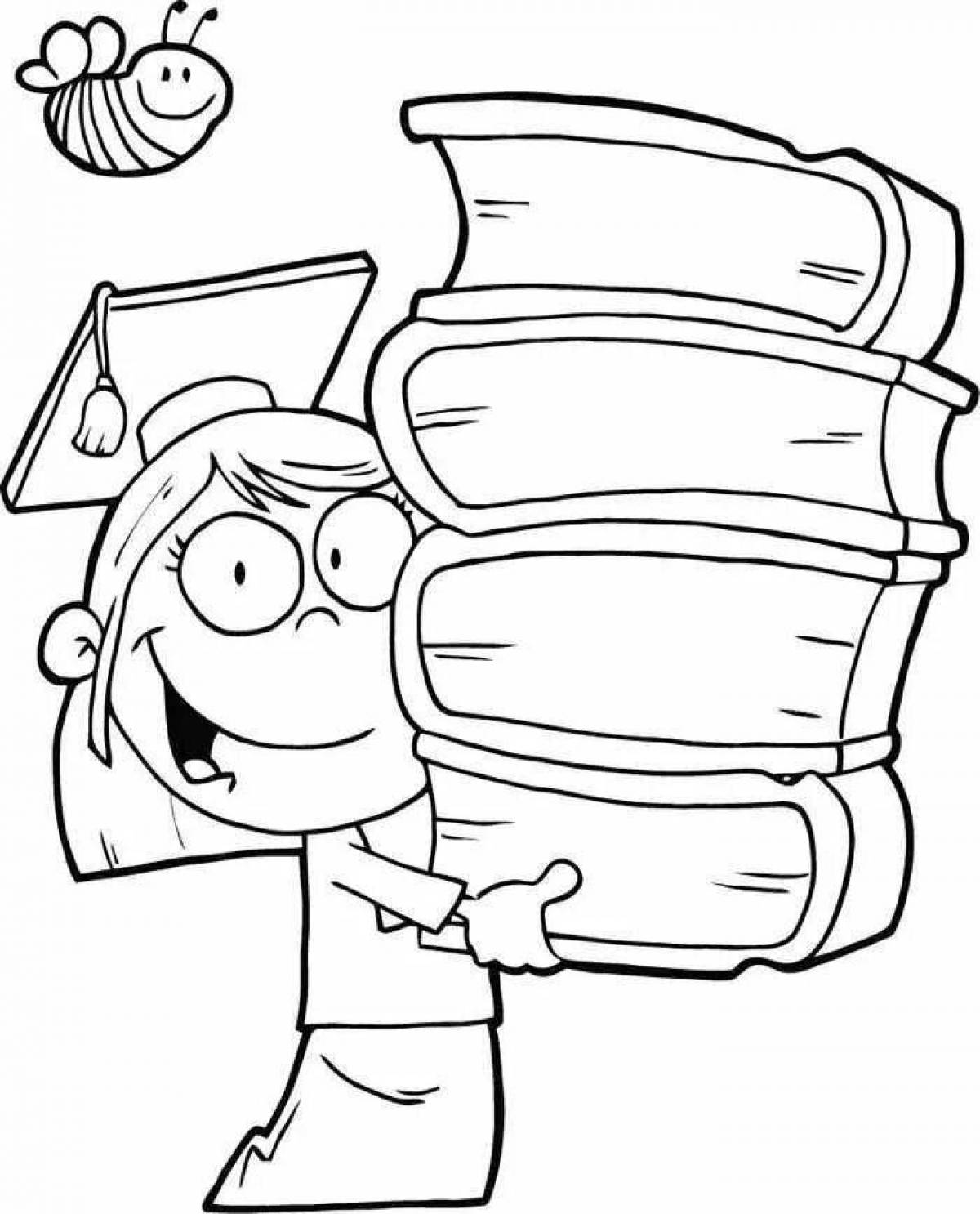 Color-explosive coloring page student