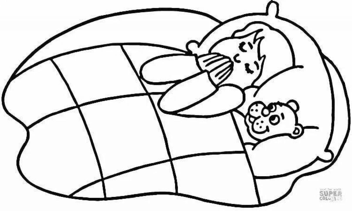 Coloring book funny blanket