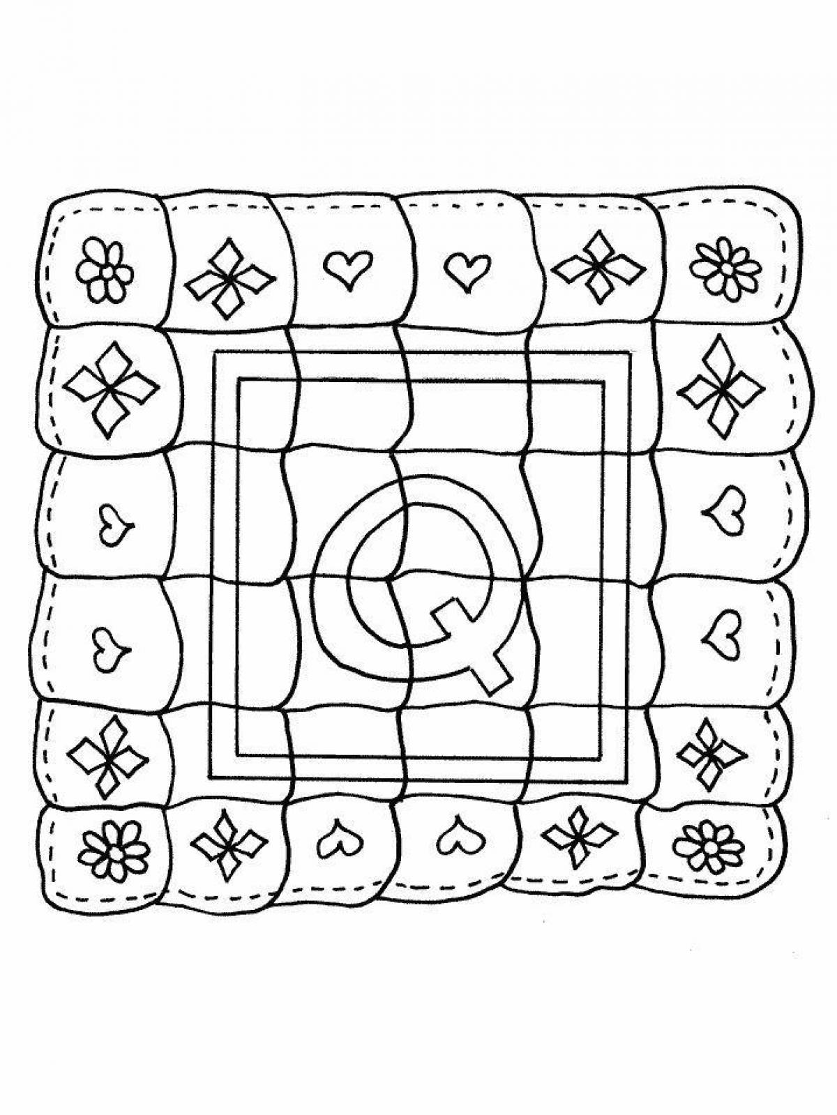 Coloring page magic blanket