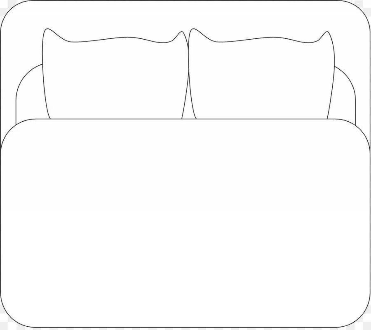 Cute blanket coloring page