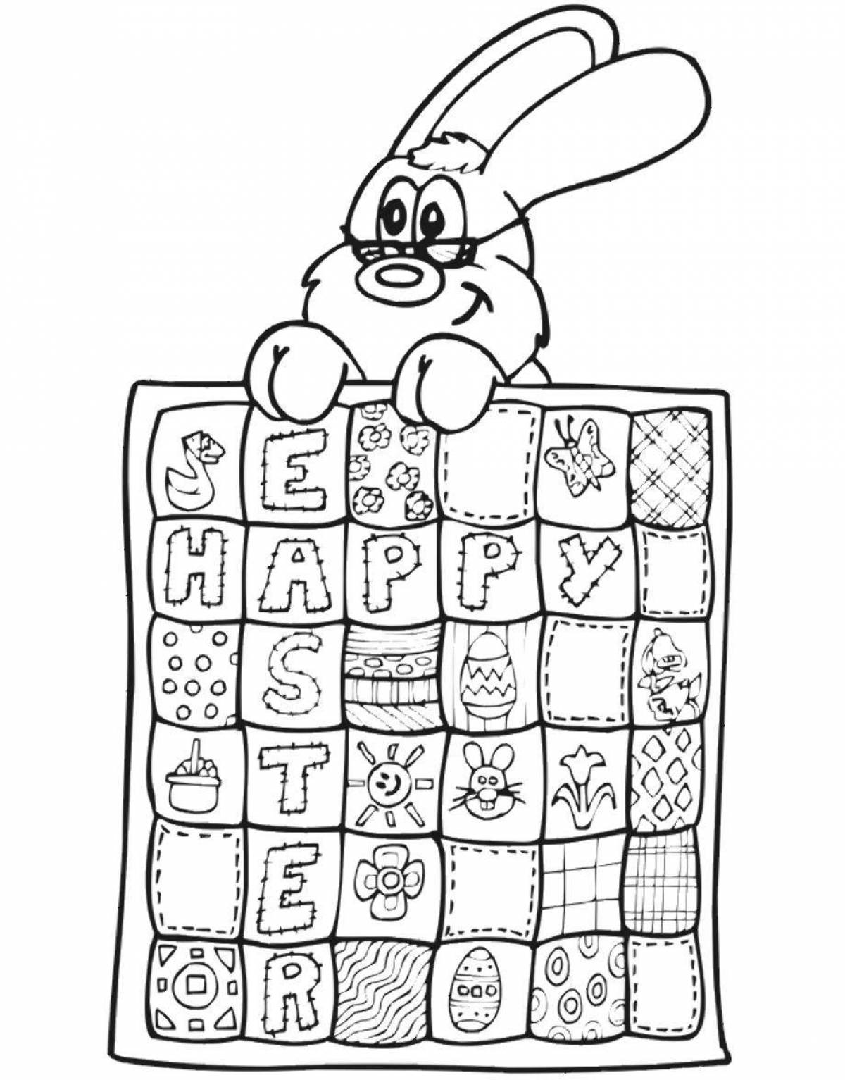 Luminous blanket coloring page