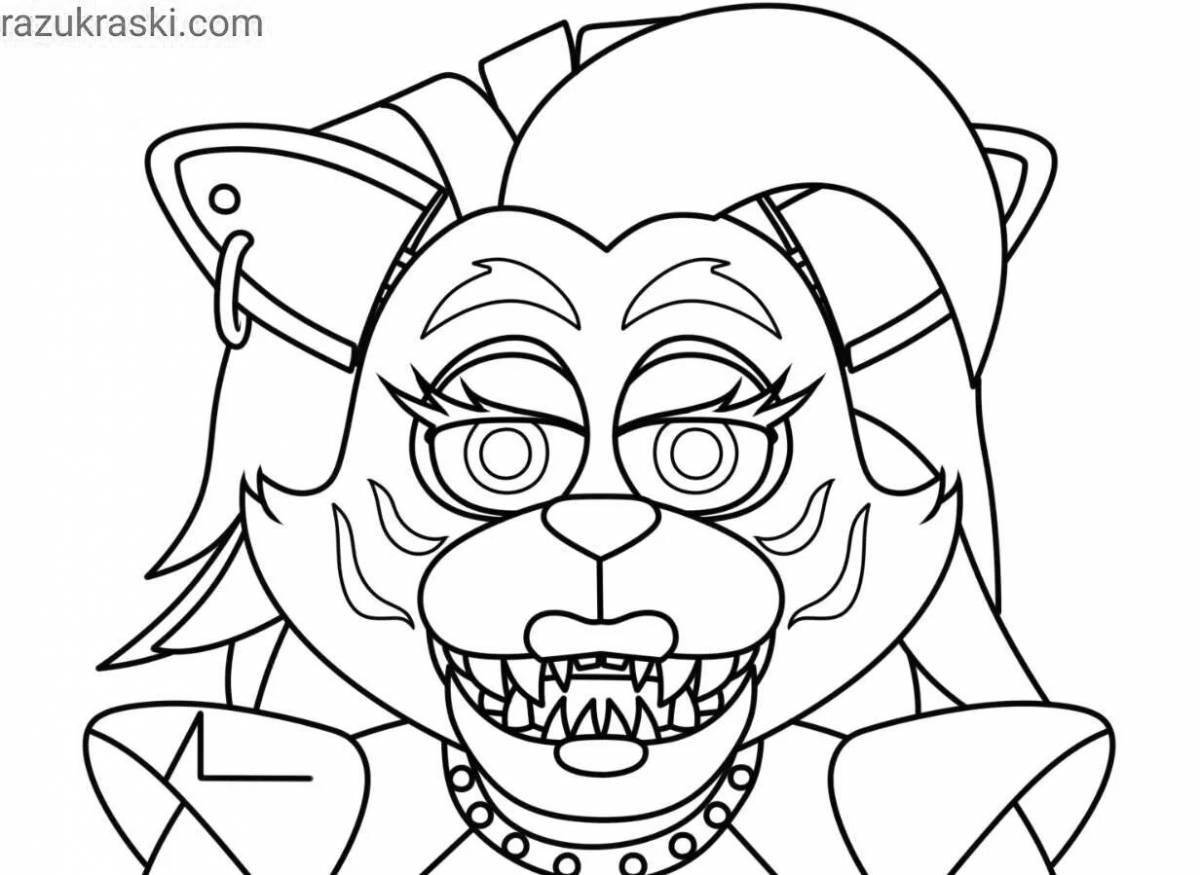 Roxanne colorful coloring page