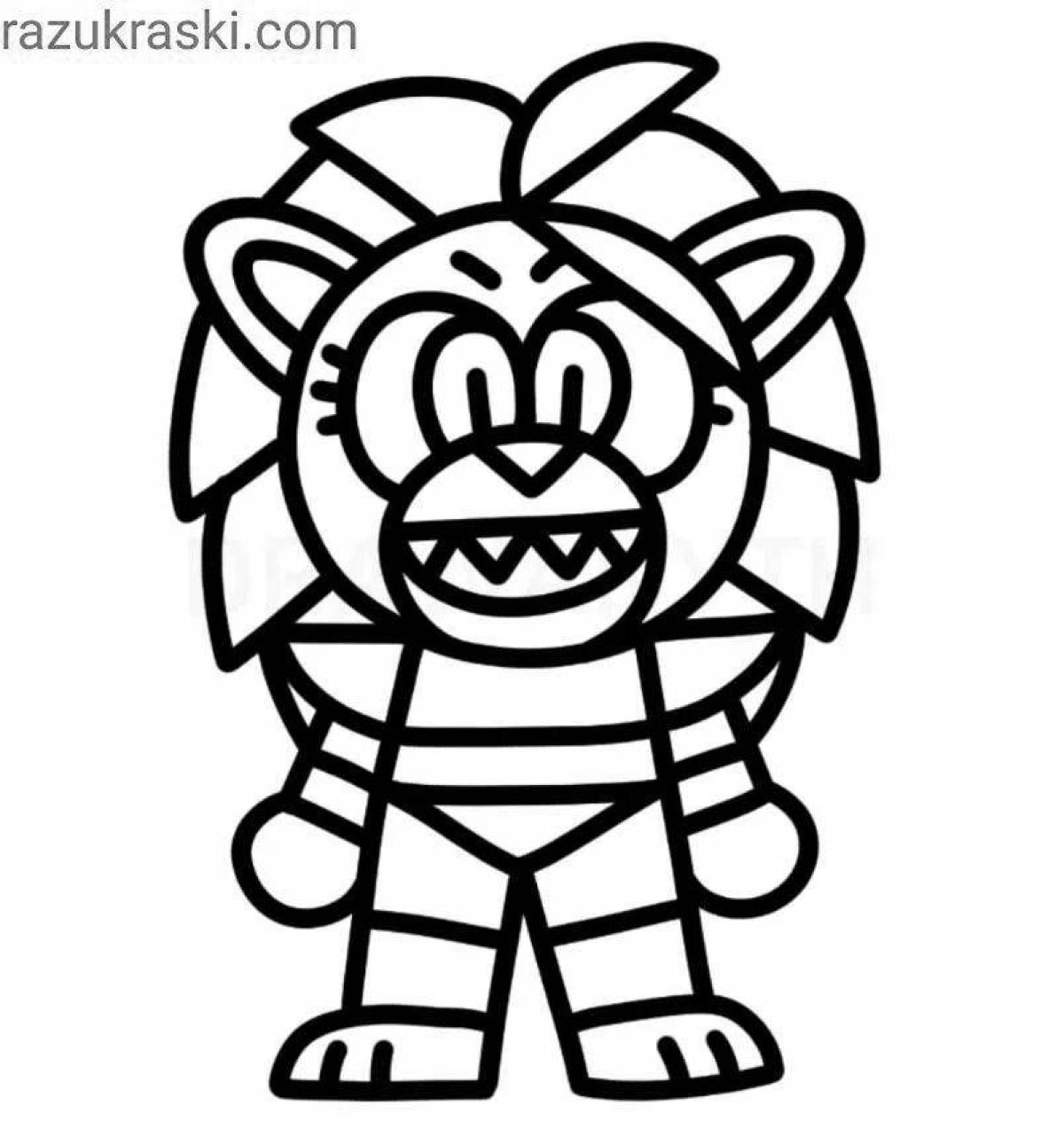 Roxana's bright coloring page
