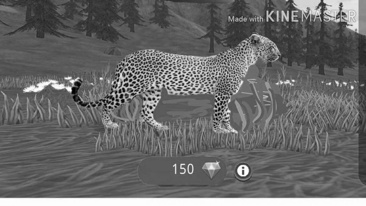 Playful wildcraft coloring page