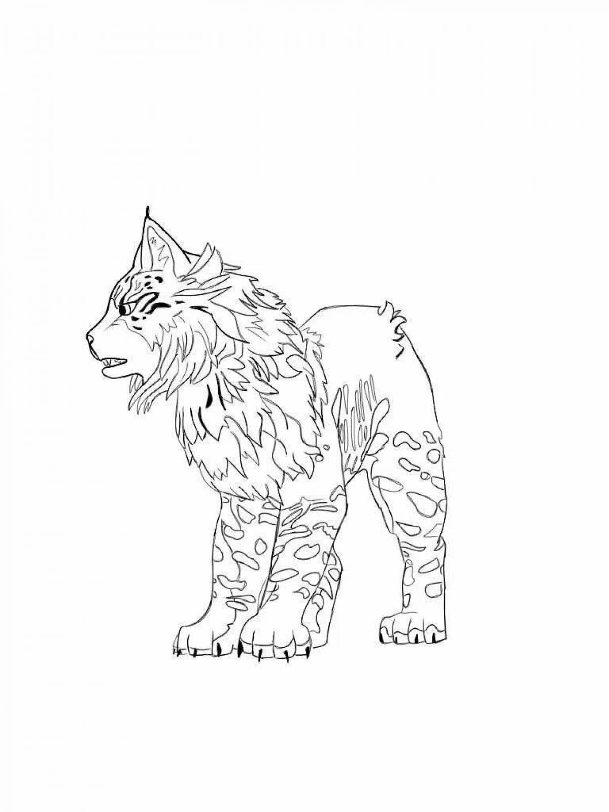 Majestic wildcraft coloring page
