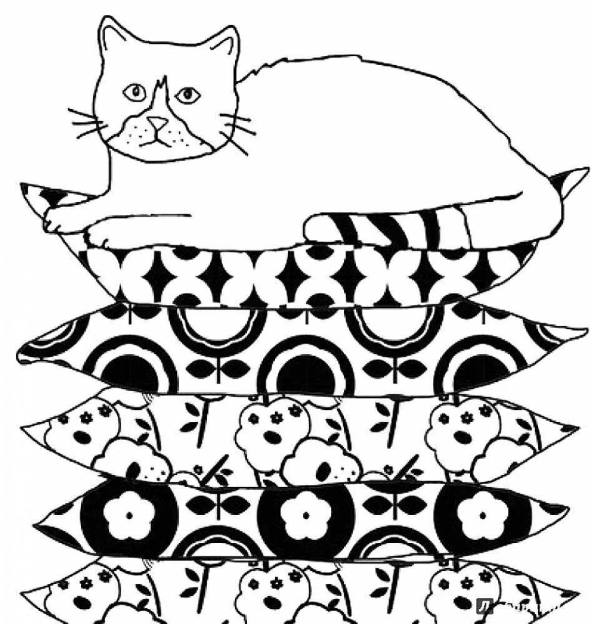 Glorious cat therapy anti-stress coloring book
