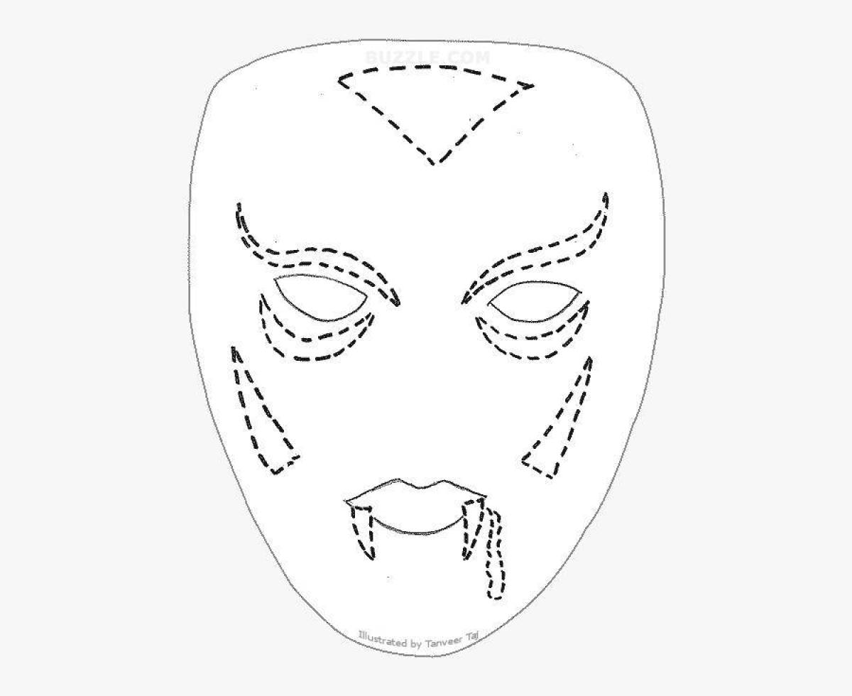 Coloring sheet mask of radiant cloth