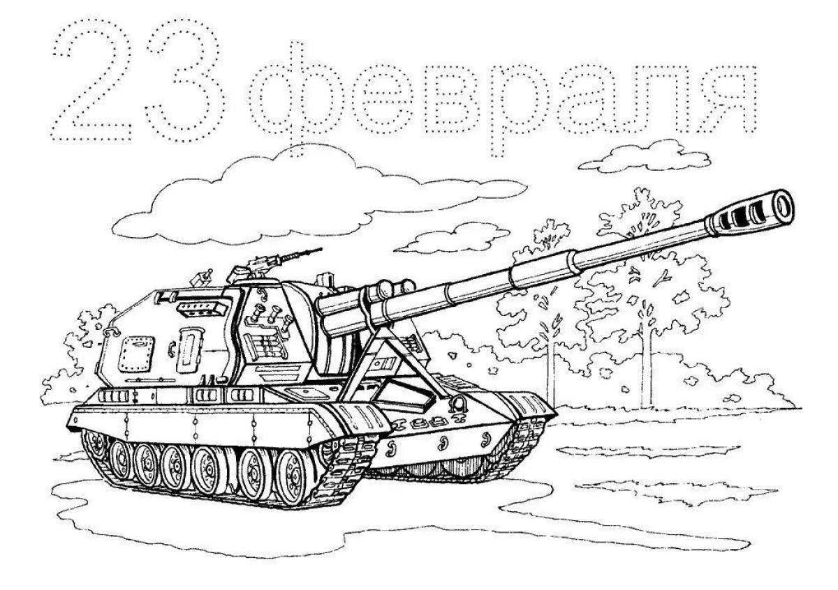 Coloring page amazing defenders of the fatherland