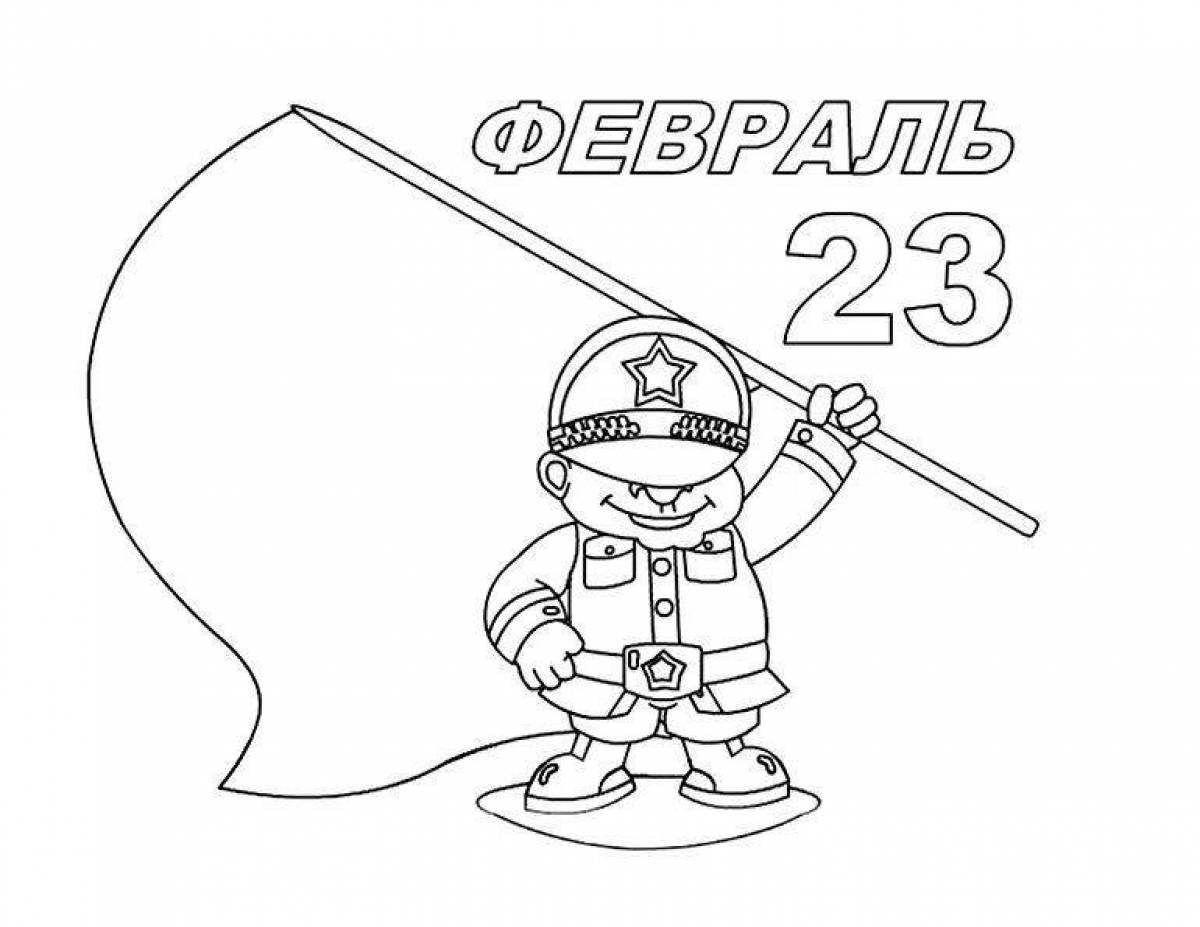 Coloring page rich defenders of the fatherland