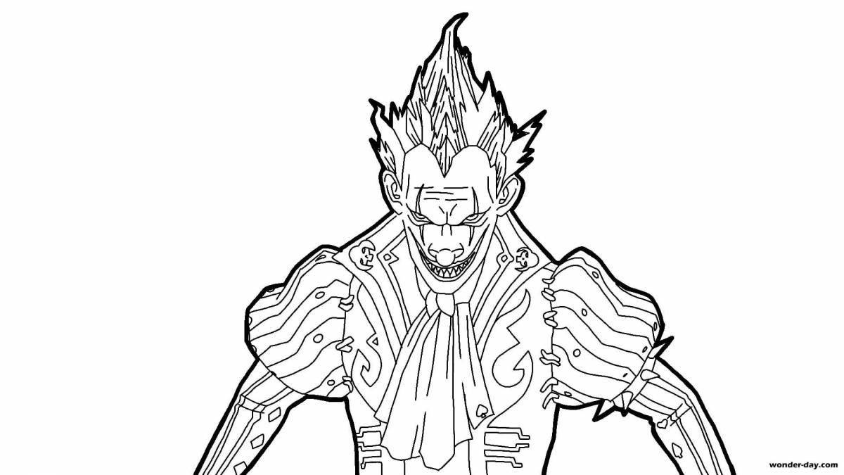 Free fire shining coloring page