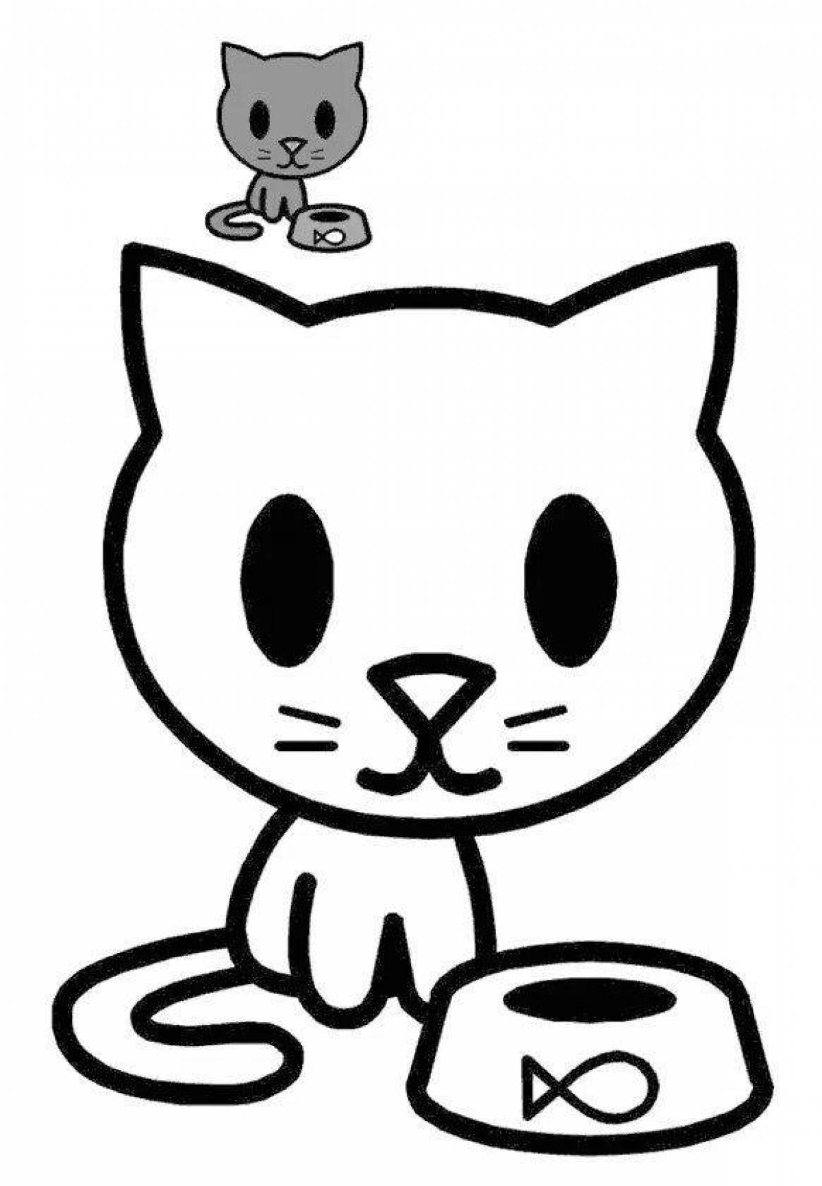 Crazy little kittens coloring book