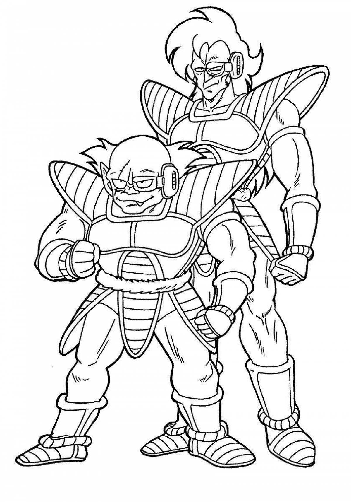 Glowing bad boys coloring page