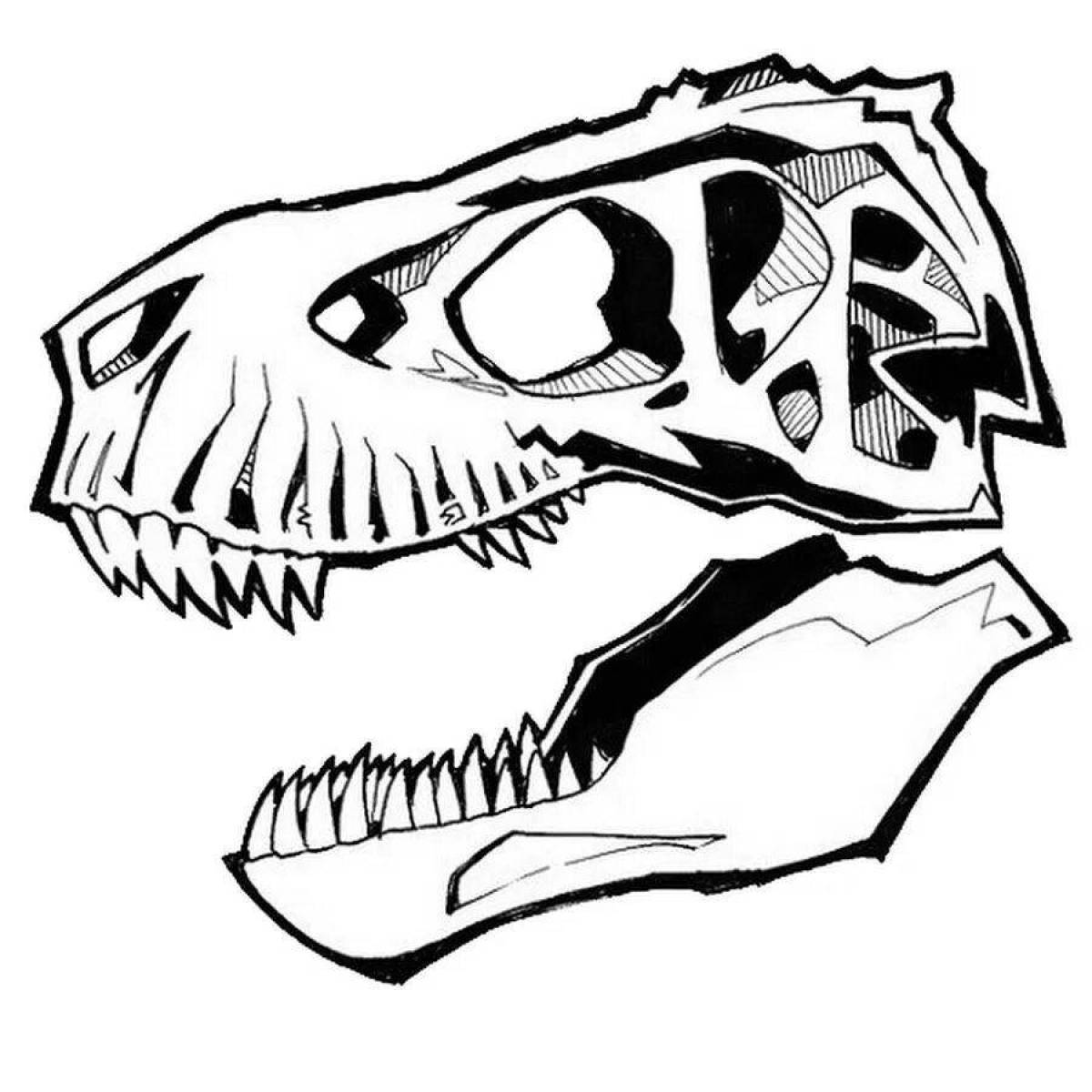 Glitter lizard mask coloring page