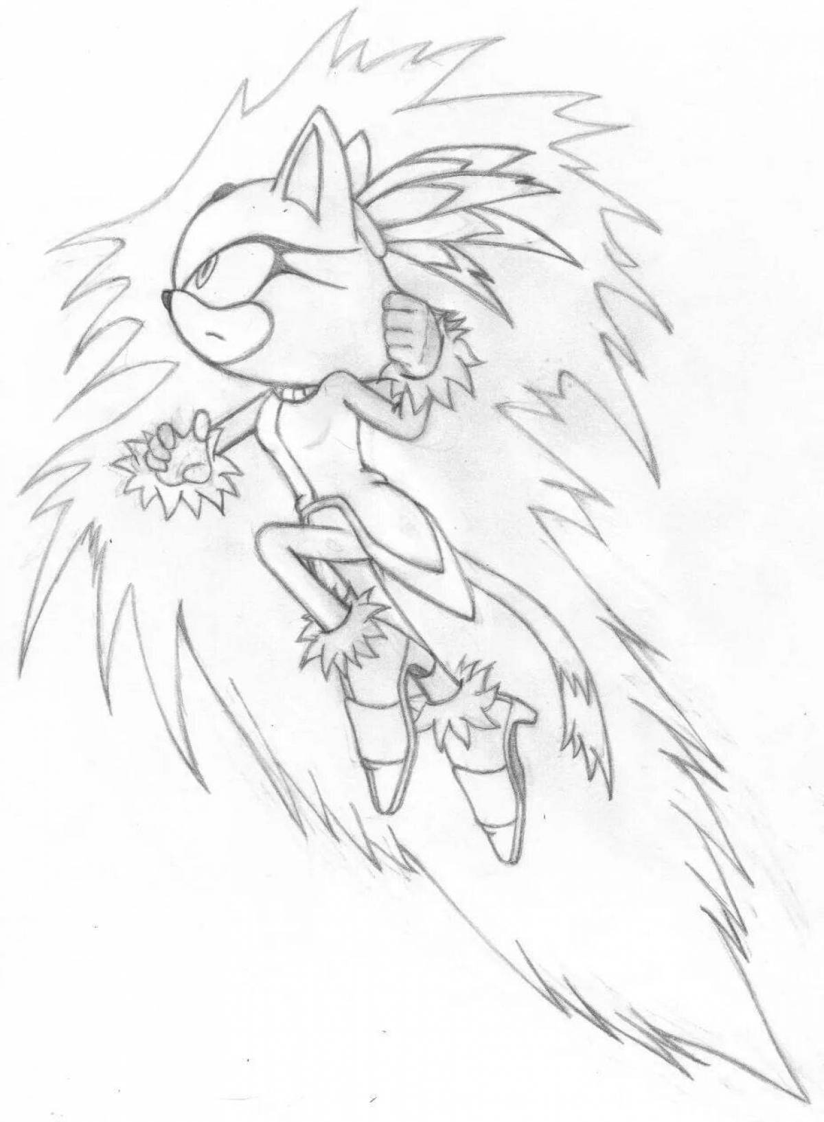 Sonic werewolf creative coloring