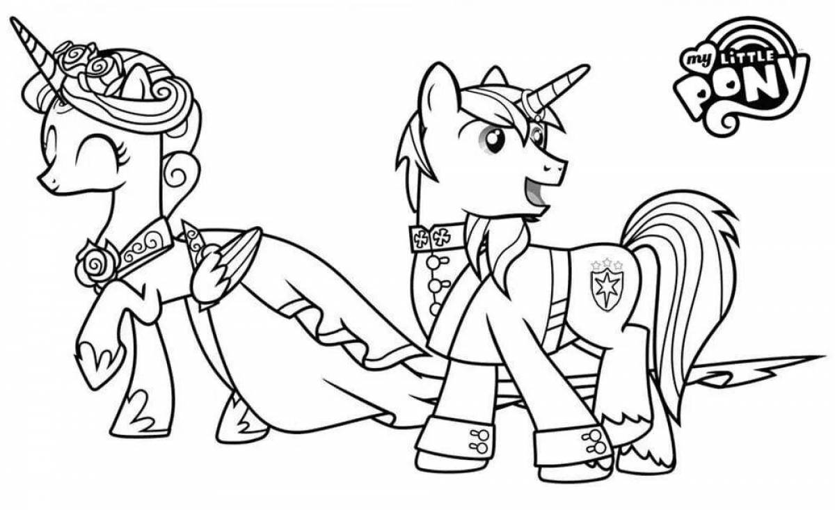 Awesome cadence pony coloring page