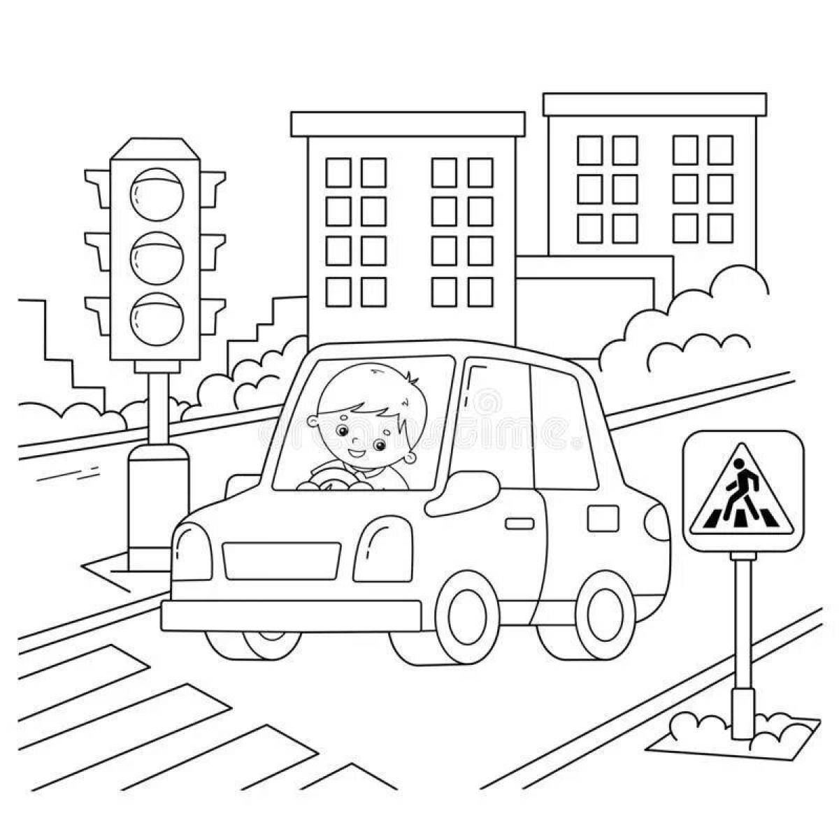 Динамический пешеходный светофор