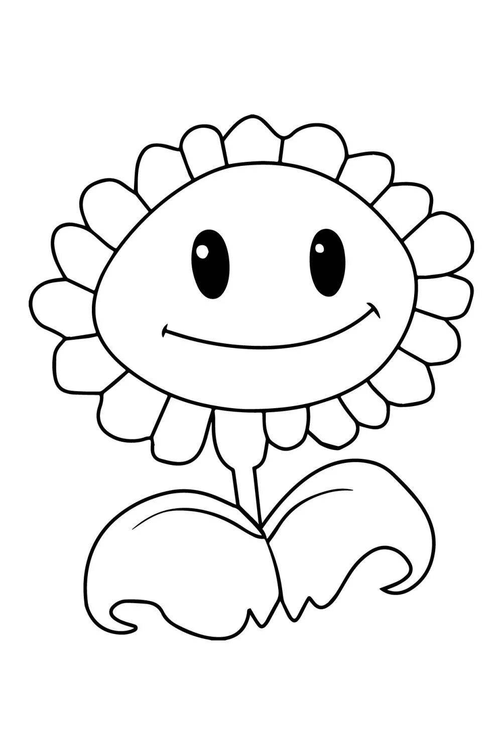 Amazing Plants Vs Zombies Coloring Pages